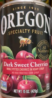 Whole pitted cherries in heavy syrup