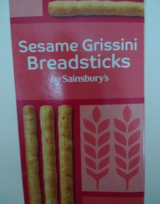 Sesame grissini breadsticks