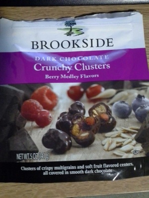 Dark chocolate crunchy clusters