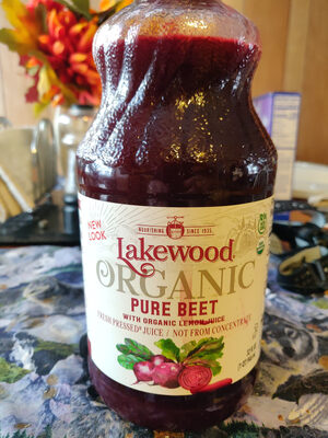 Pure beet with organic lemon juice fresh pressed juice