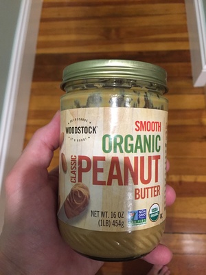 Woodstock, smooth organic classic peanut butter