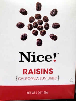 Sun dried raisins