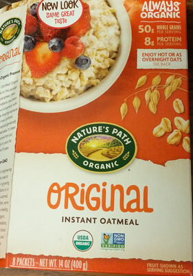 Organic hot oatmeal