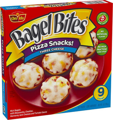 Ore ida, bagel bites, mini bagels, three cheese, three cheese