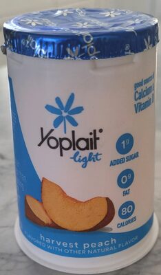 Yoplait Light Harvest Peach Fat Free Yogurt