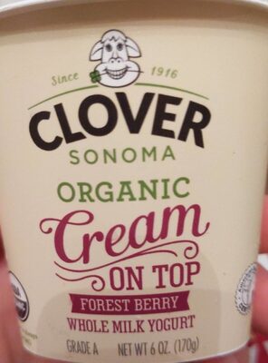 Cream on Top Forest Berry Organic Yogurt 