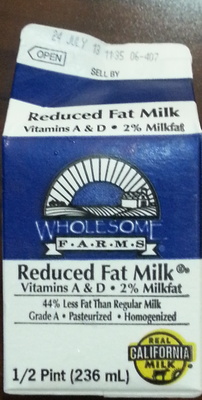 Reduced fat milk
