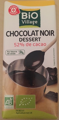 Chocolat noir dessert bio