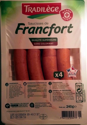 Saucisses de Francfort x 4