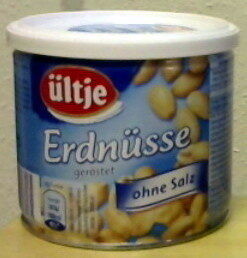 Erdnüsse geröstet ohne Salz