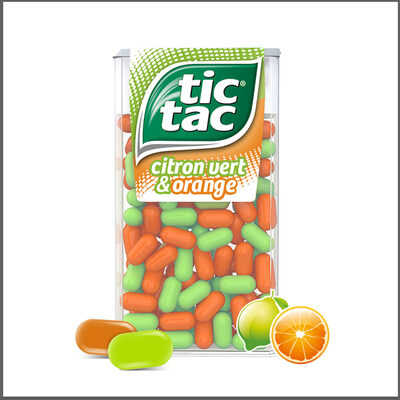 TicTac citron vert et orange
