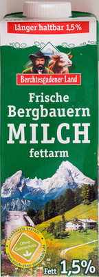 Frische Bergbauernmilch fettarm