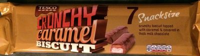 Crunchy caramel biscuit