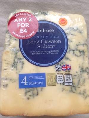 Creamy blue Long Clawson Stilton