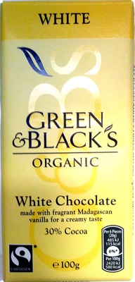 Green & black's organic chocolate bar white