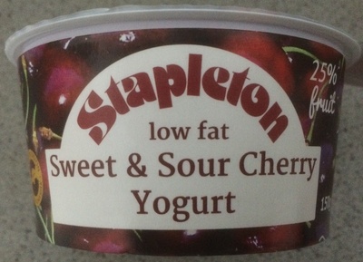 Sweet and sour cherry yogurt