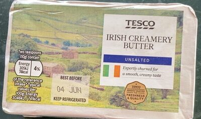 Irish creamery butter unsalted