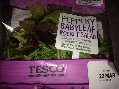 Peppery babyleaf rocket salad
