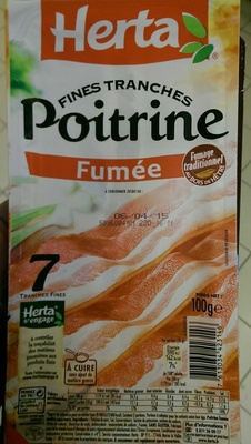 Fines Tranches, Poitrine Fumée (7 Tranches Fines)