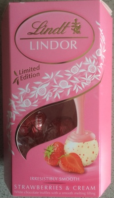 Strawberries and cream truffles