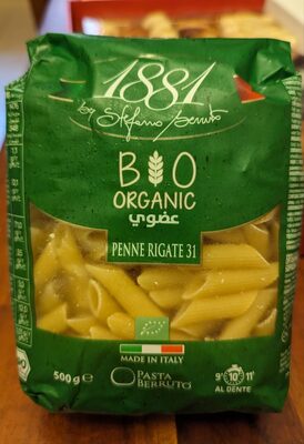 Pâtes Italiennes Penne Rigate Bio -1881 Pasta Berruto - Confezione 500g