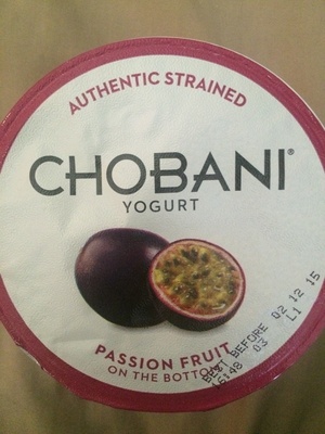 Chobani Greek Yogurt Passion Fruit