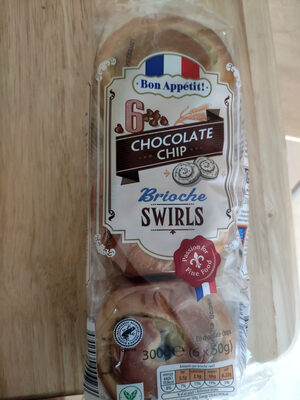 Chocolate chip brioche swirls