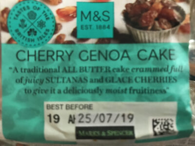 Cherry Genoa Cake