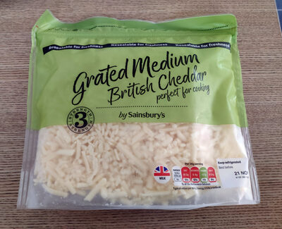 Grated Medium British Cheddar