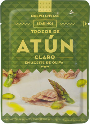 Trozo de atún claro en aceite de oliva