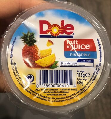 Pineapple Tidbits in 100% pineapple juice