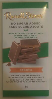 Caramel No Sugar Added Milk Chocolate