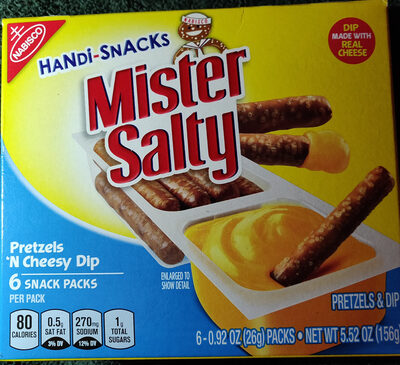 Handi-Snacks Mister Salty Pretzels 'N Cheese Dip
