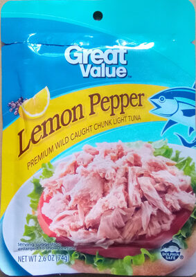 Lemon Pepper Premium Wild Caught Chunk Light Tuna