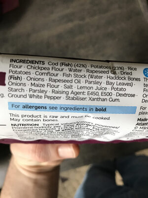 Made without Wheat Cod Fillet Fishcakes (Gluten Free)