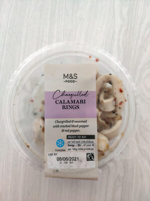Chargrilled calamari rings