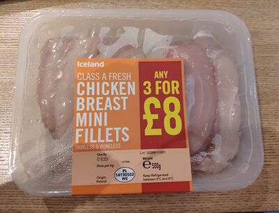 Iceland Chicken Breads Mini Fillets