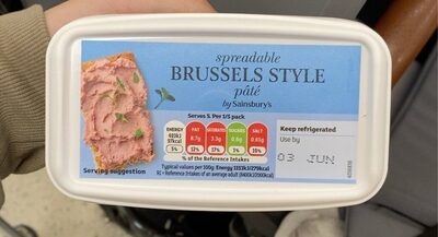 Spreadable brussels style pate