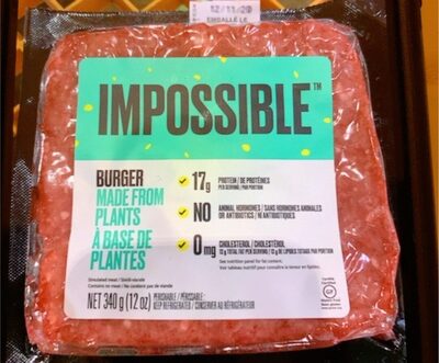 Burger made from plants