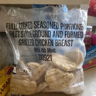 Fully cooked grilled chicken brest
