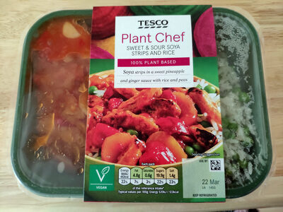 Sweet And Sour Soya Strips And Rice