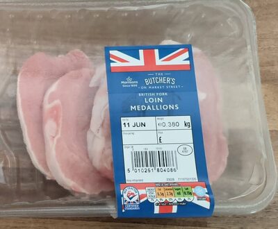 British pork loin medallion