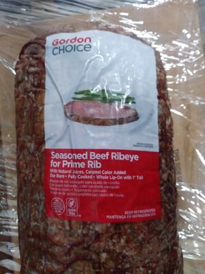 Seasoned Beef Ribeye for Prime Rib Fully Cooked