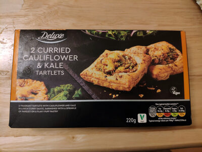 Curried Cauliflower and Kale Tartlets