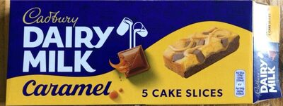 Dairy milk caramel cake slices