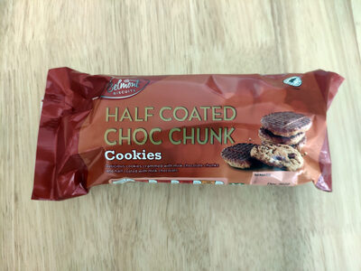 Half coated choc chunk