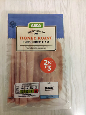 Finely slices Honey Roast dry cured ham