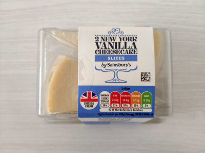 New york vanilla cheesecake slices