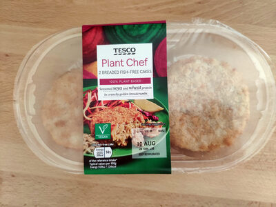 Plant chef breaded fish-free cakes