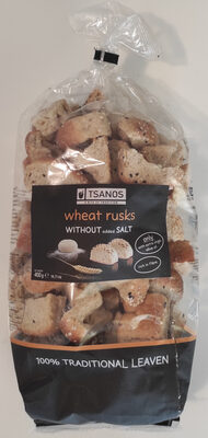 wheat rusks without added salt